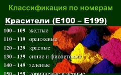 Rusya'da yasaklanmış katkı maddelerinin listesi