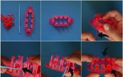 Srdce vyrobené z gumičiek: majstrovské kurzy krok za krokom s fotografiami Ako urobiť srdce na stroji
