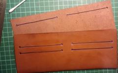 DIY kožená peňaženka